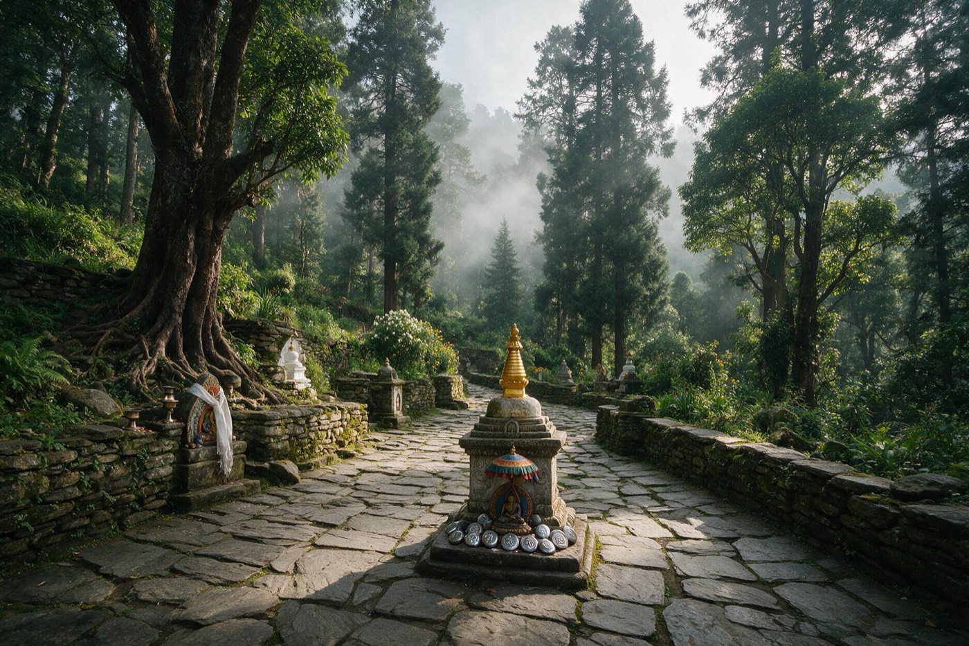 8-Day Silent Meditation Retreat near Kathmandu at Pharping Forest Retreat, Kathmandu, Nepal