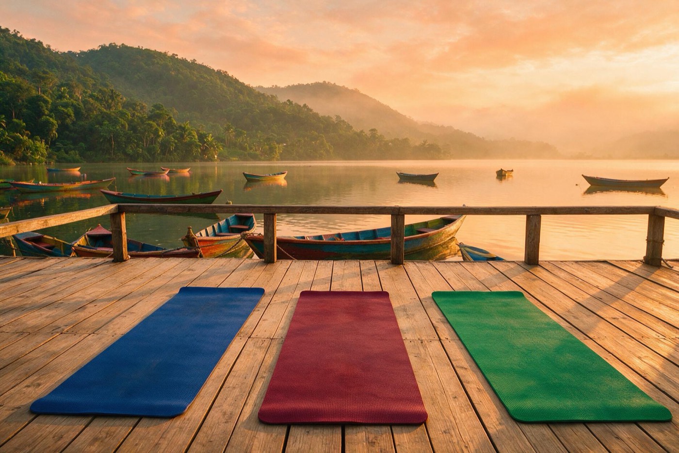 7-Day Lakeside Morning Yoga in Pokhara at Phewa Lakeside Yoga School, Pokhara, Nepal